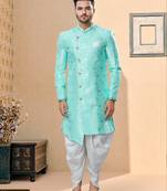 Havy banarasi jackard with thread work indowestern sherwani
