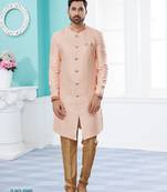 Havy banarasi jackard with thread zari work indowestern sherwani set