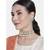Elegant kundan pearl choker necklace set with stud earrings - designer indian wedding jewelry