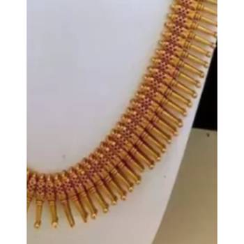 exquisite gold spike Necklace :: set - traditional kerala style jewelry collection
description: 2