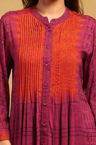 Ritu kumar red aninda kurta with pant