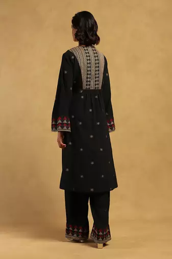 Ritu kumar black aurelia kurta with pant