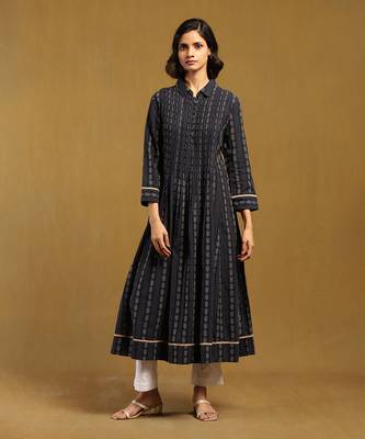 Ritu kumar blue nirvi kurta 1