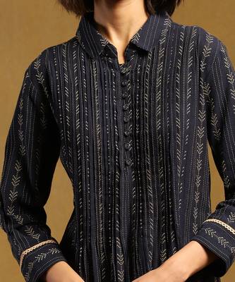Ritu kumar blue nirvi kurta 5
