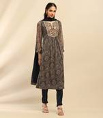 Aarke ritu kumar blue cassandra kurta with pant and dupatta