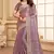 Sequence Embroidered Border Art Silk Saree In Lavender With Matching Blouse Piece
