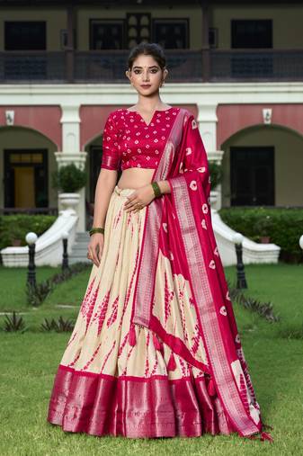 Women's Printed Lehenga Choli For Wedding 
