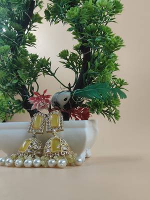   Jhumki Earrings For Wo  And Girls / Indian state t earrings for wedding, festival, Diwali 3