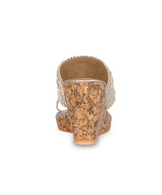 Brown embroidery  pu leather kolhapuri sandal 2
