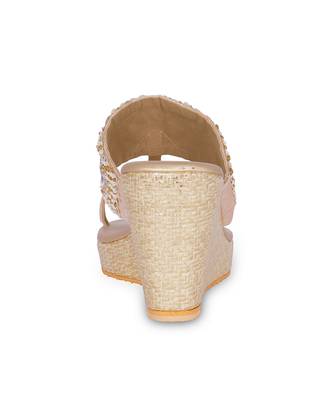Multicolour embroidery pu leather sandle 3
