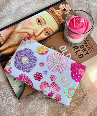 Multicolour clutch  bag 1