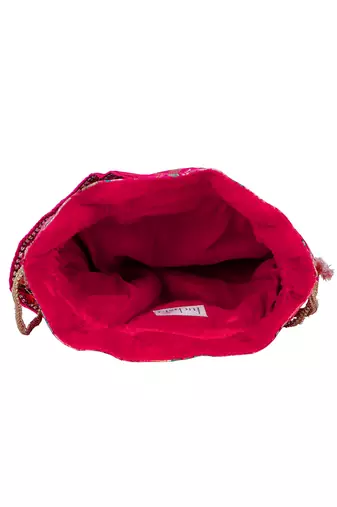 Pink potli bag