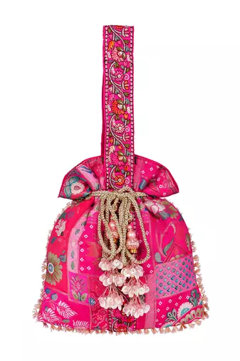 Pink potli bag