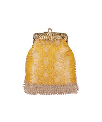Yellow  potli  sling bag 2