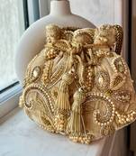 Gold  potli bag