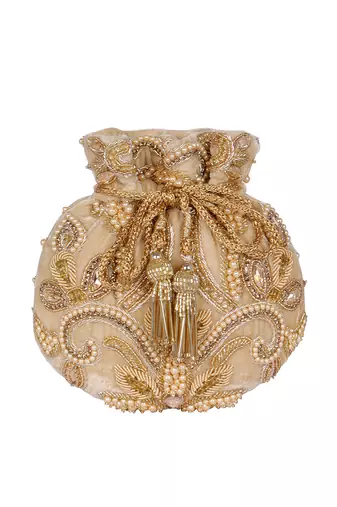 Gold  potli bag