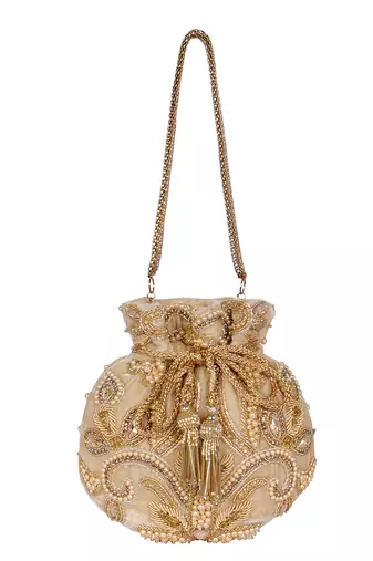 Gold  potli bag