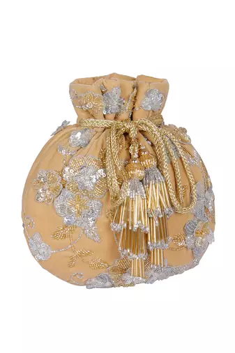 Gold potli bag