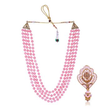   pearl beads dulha groom sherwani mala for   for wedding | layered mala | perfect for groom 2