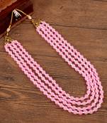   pearl beads dulha groom sherwani mala for   for wedding | layered mala | perfect for groom