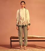 Cream tamaya embroidered kurta set