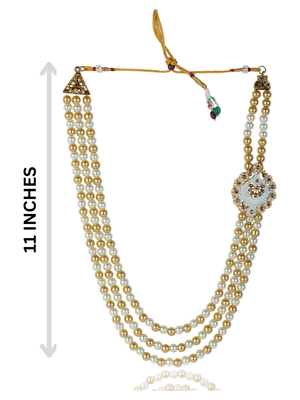   groom sherwani mala with brooch combo 4
