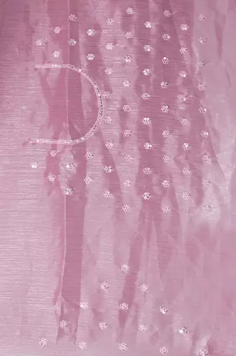 Lavender designer resham sequence embroidery work silk saree