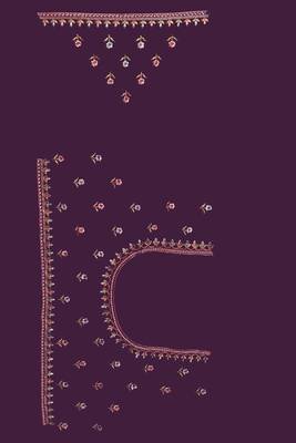 Designer purple heavy resham embroidery work saree 3