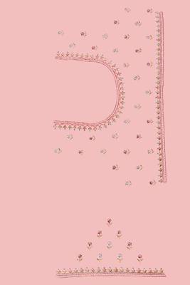 Designer dusty pink heavy resham embroidery work saree 2