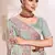 Designer sea green heavy resham embroidery work saree