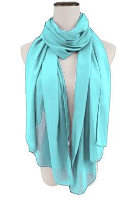 Aqua Blue Georgette Bead Work Kaftan 2