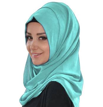 Aqua Blue Georgette Bead Work Kaftan 3
