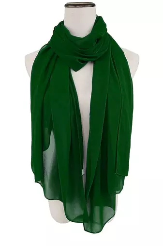 Green embroidered georgette islamic-kaftans With Sun-proof hijab