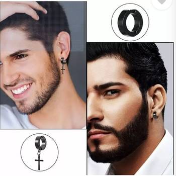 Magnetic ,non piercing stud earrings for men women stainless steel  earring 2