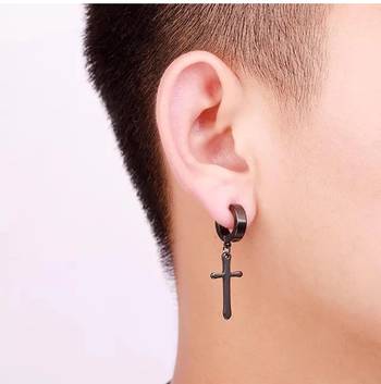 Magnetic ,non piercing stud earrings for men women stainless steel  earring 3