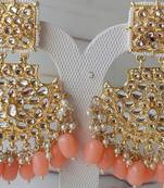 Kundan beautiful earrings are handcrafted in alloy with pearls of good quality