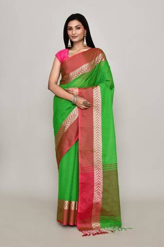 Pure cotton  tant tangail saree without blouse fabric