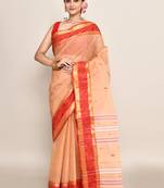 Pure cotton buti work tant tangail saree without blouse fabric