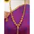 Elegant gold beaded tassel Necklace :: - traditional indian long chain jewelry