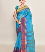 Pure cotton buti work tant tangail saree without blouse fabric