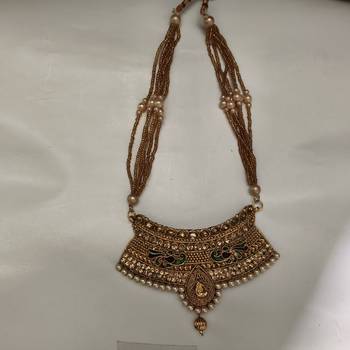 Pearl Mala Necklace Meenakari Long Necklace Set 2