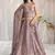 Mauve Georgette Sequin embroidery Lehenga choli & Dupatta