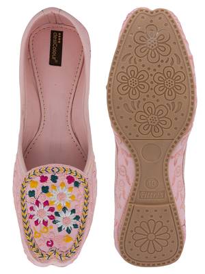 Peach emb loafer 3