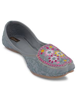 Grey emb loafer 1