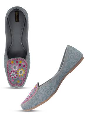 Grey emb loafer 2