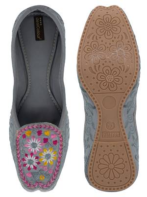 Grey emb loafer 3