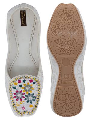 White emb loafer 3