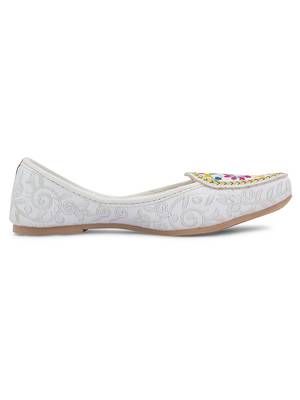 White emb loafer 4