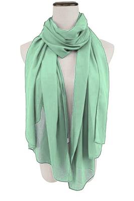 Light Green Moroccan Kaftan	With Sun-proof hijab 5