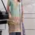 Sky embroidered faux georgette semi stitched salwar suit